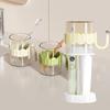 Space Saving Toothbrush Holder Set Plastic Toothbrush Toothpaste Holder  for Home