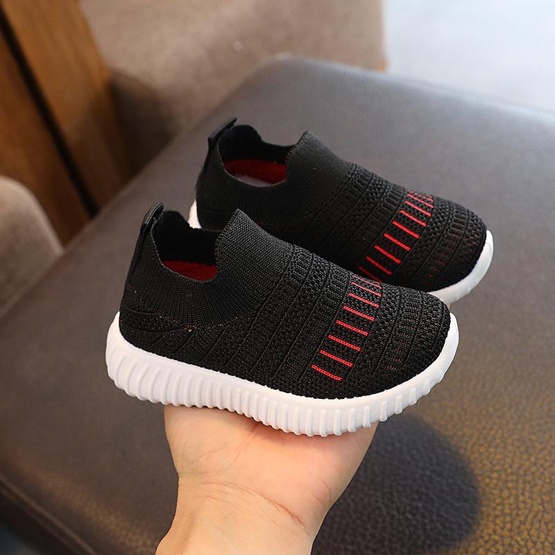 2023 Spring Summer Children Shoes Soft Breathable Girls Sneakers Boys Slip-on Shoes School Kids Knitted Casual
