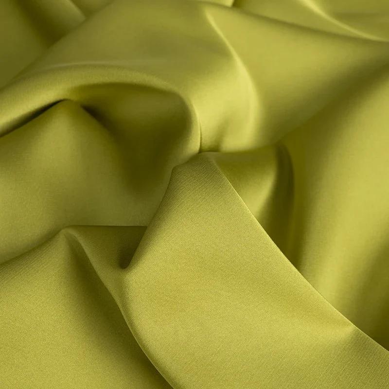 100x125cm  Ice Sensitive Thin Stretch Matte Satin Fabric Satin Dress  Camisole Shirt  Pajamas  Qipao Clothing Design Fabric