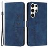 For Samsung Galaxy S24 Ultra Cell Phone Case Skin-touch Leather Wallet Protective Cover