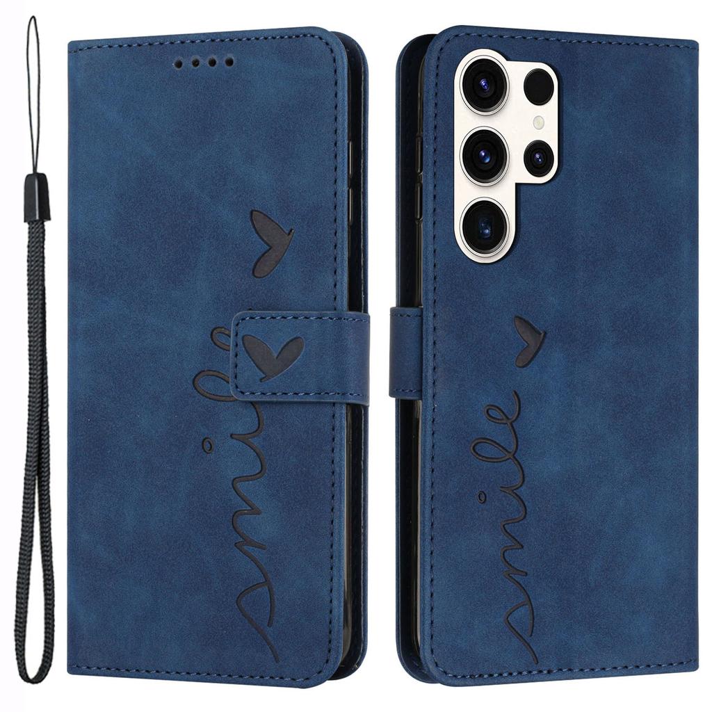 For Samsung Galaxy S24 Ultra Cell Phone Case Skin-touch Leather Wallet Protective Cover