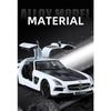 1/24 Benz SLS AMG Transparent Engine Hood Alloy Car Diecasts & Toy Vehicles Car Model Miniature Scale Model Car for Children