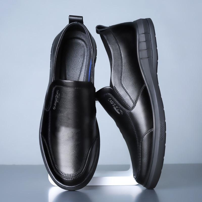 2025 Men's Soft Leather Non-Slip Casual Loafers - Formal & Business Style