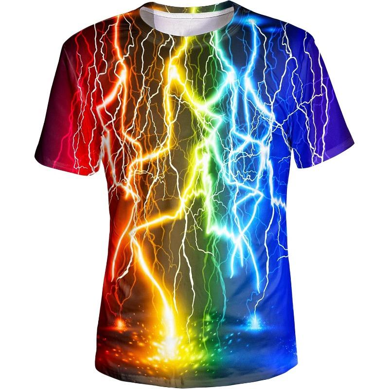 Men's Summer T-Shirt 3D Summer Style Beach Coconut Trees Polyester Quick Dry Breathable Short Sleeve Casual Wear