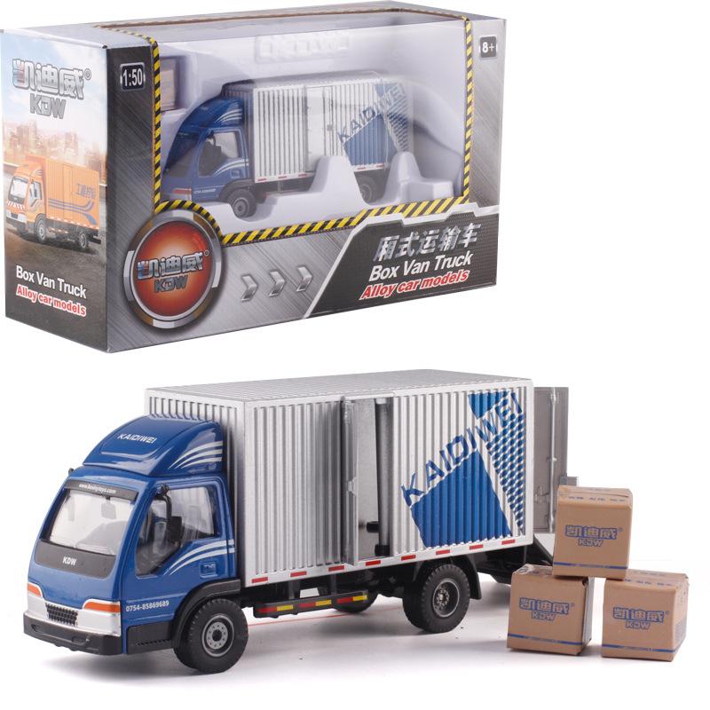 1/50 Alloy Simulation Van Truck Model Engineering Transport Vehicle Children's Toy Birthday Gift