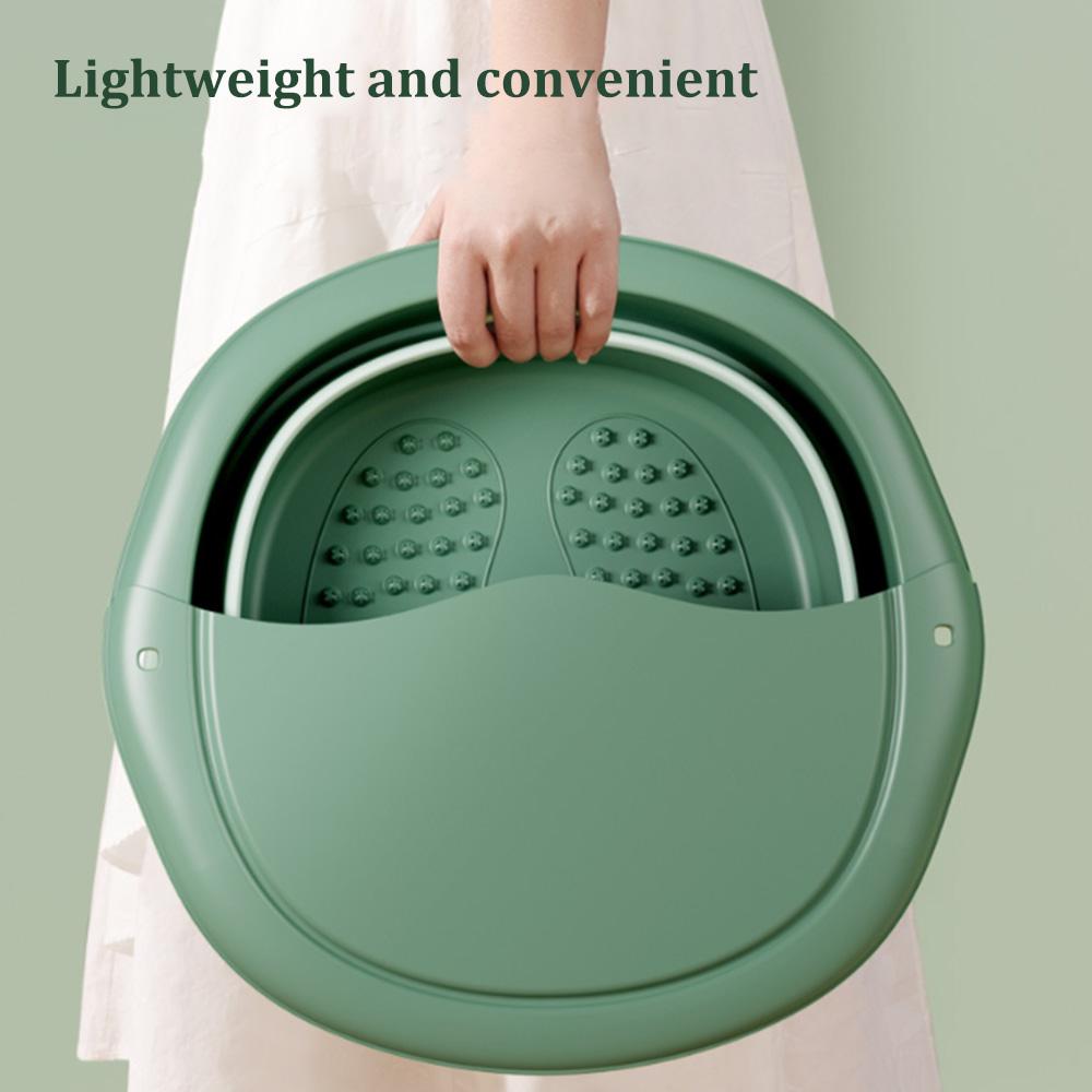 Foldable Footbath Massage Bucket Soaking Bucket Folding Basin Spa Foot Bath Bucket Household Sauna Bathtub Pedicure Bath Bathtub