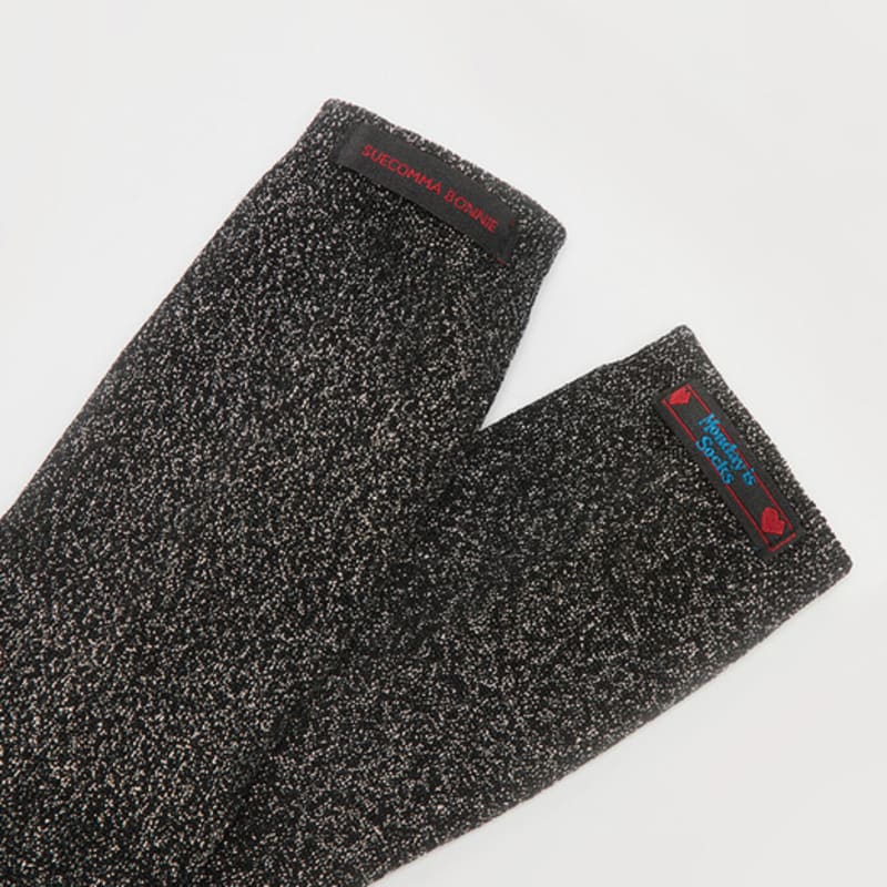 SUECOMMA BONNIE [IHM]Glitter socks(black)_DSLAA25502BLK