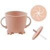 Infants and Children's Snack Cup Anti Drop Portable Silicone Learning and Training Drinking Cup