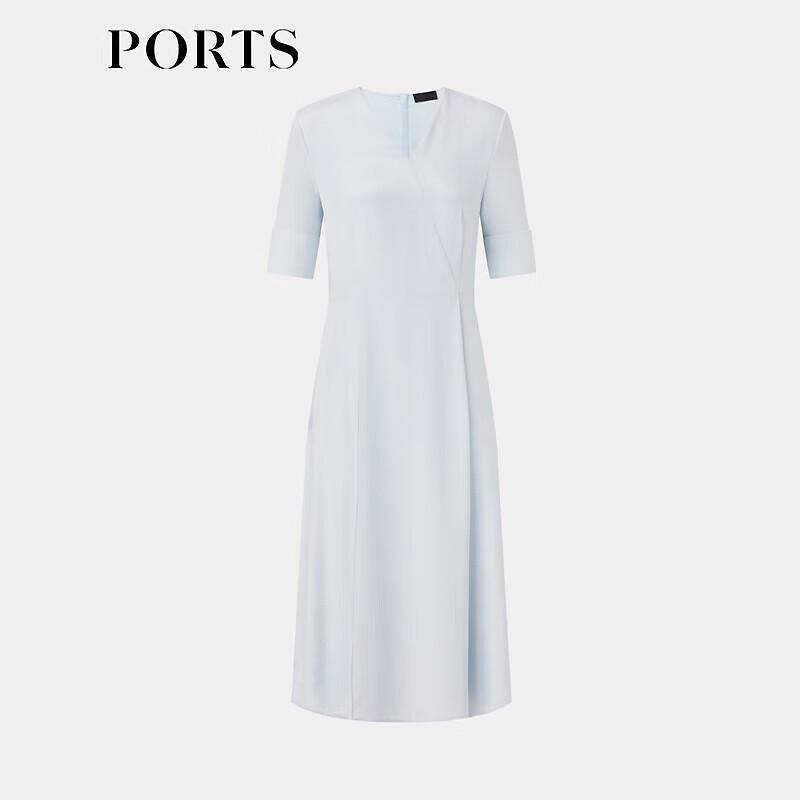 PORTS Women's Elegant V-Neck Midi Dress
