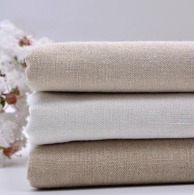 1M Basic Linen Cotton Fabric Plain Natural Craft DIY Sewing Curtain Zakka Table Cloth Material