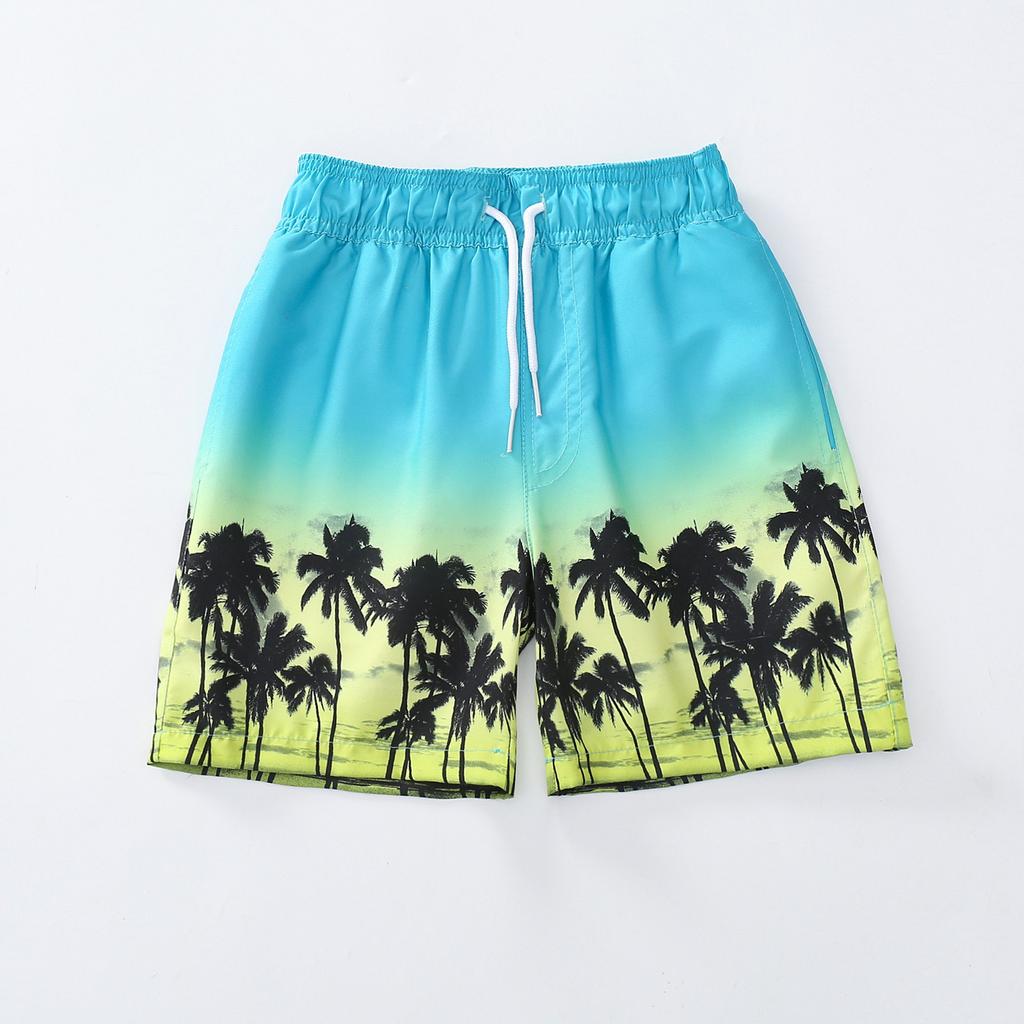 Boys' Swim Trunks - Mesh Lined Drawstring Beach Shorts