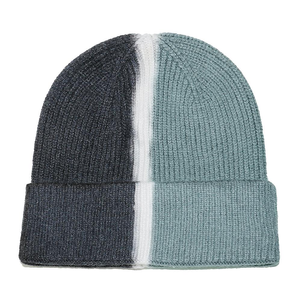 Temu winter hat children's splicing tie-dye wool hat outdoor casual versatile knitted hat 2025