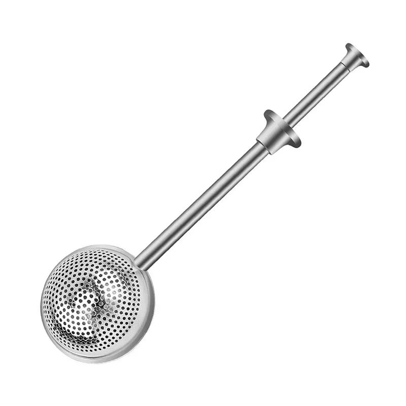 

Spice Tea Tool Accessories Reusable Tea Strainer Ball Metal Tea Bag Stainless Steel Teapot Adjustable Infuser Filter