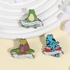 Frog LGBT Enamel Pins Custom Chemicals Turned Me Gay Brooches Lapel Badges Clothes Animal Jewelry Gift for Friends