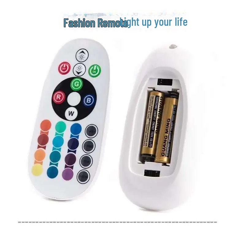 E27 RGB Color-Changing LED Bulb with Remote Control, Available In 5W, 10W, and 15W.