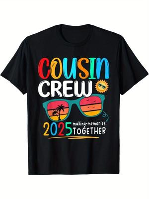 Cousin Crew 2025 Family Reunion Matching T-Shirt - Black Making Memories