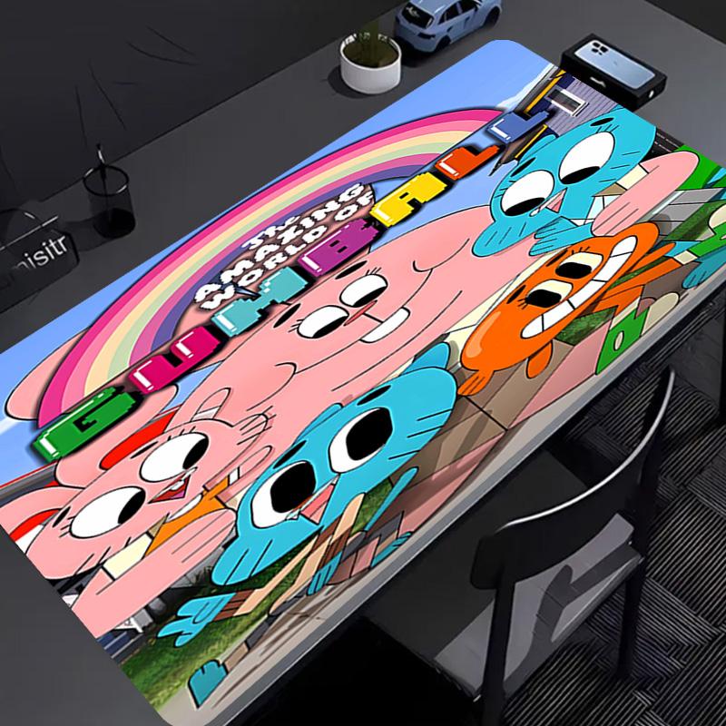 The Amazing World of Gumball1 Mouse Pad - Non-Slip Rubber Base, Smooth Surface for Work,Gaming,Office,And Home Use, Desk Mouse Pad
