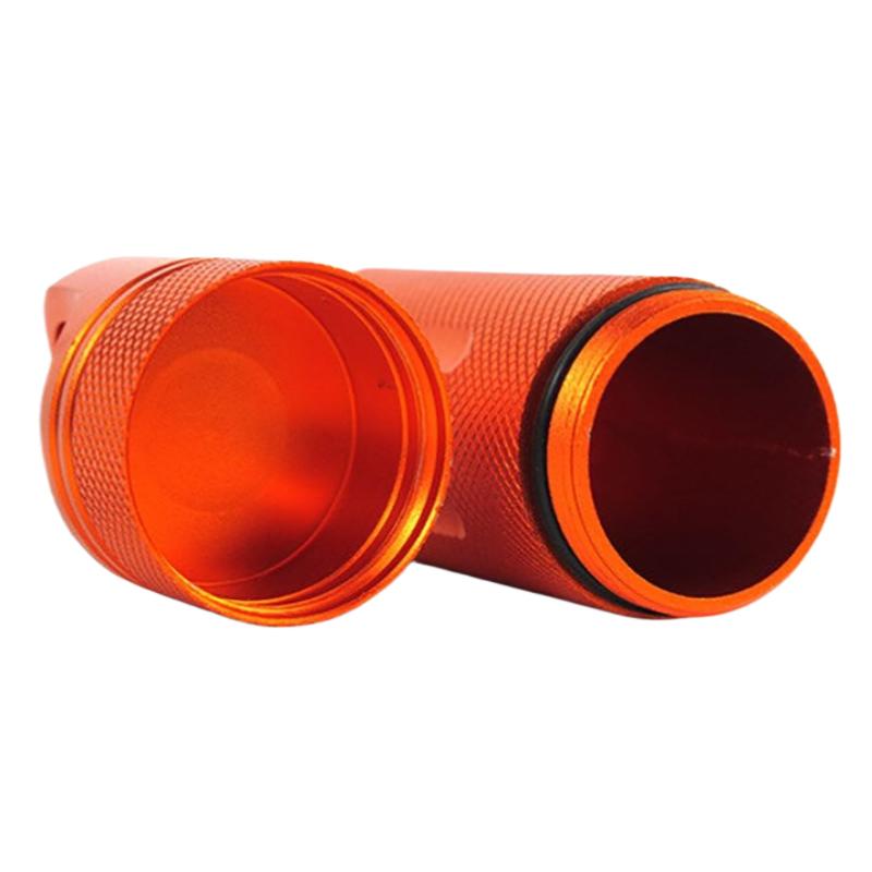 Aluminum Alloy Airtight Pill Container Bottle Portable Outdoor Edc Single Chamber Capsule Holder Waterproof Medicine Case Box