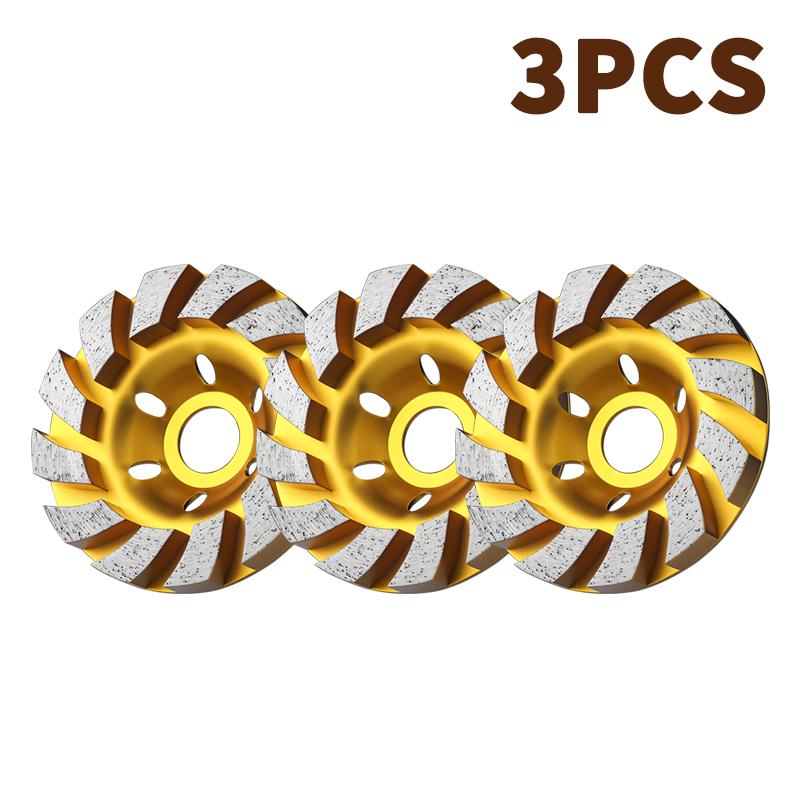Concrete Turbo Diamond Grinding Cup Wheel 12 Segs Heavy Duty Angle Grinder Wheels For Angle Grinder