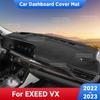 For CHERY EXEED VX Car Dashboard Avoid Light Pad Trument Platform Desk Cover Mats Carpets Anti-UV Accessories