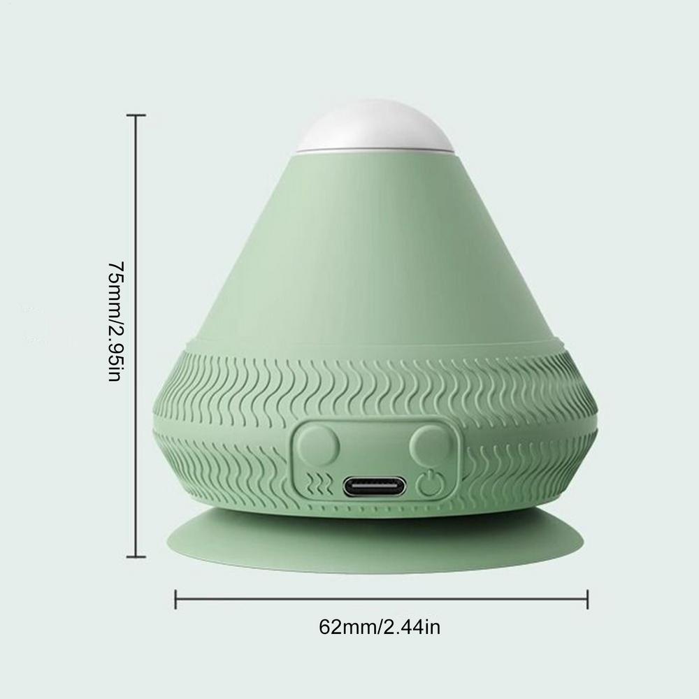 

Силиконовый массажный мяч USB перезаряжаемый вибрирующий массажный мяч фитнес-массажер для мышц талии спины расслабляющий массажер для снятия боли зелёный