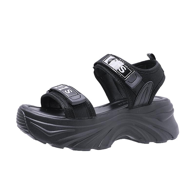 Sports sandals women's summer platform new Velcro beach shoes college style is good with casual women's shoes