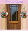 Woondecoratie Kunstbloem Hangmand Met Vlindervorm Voor Woonkamer En Tuin