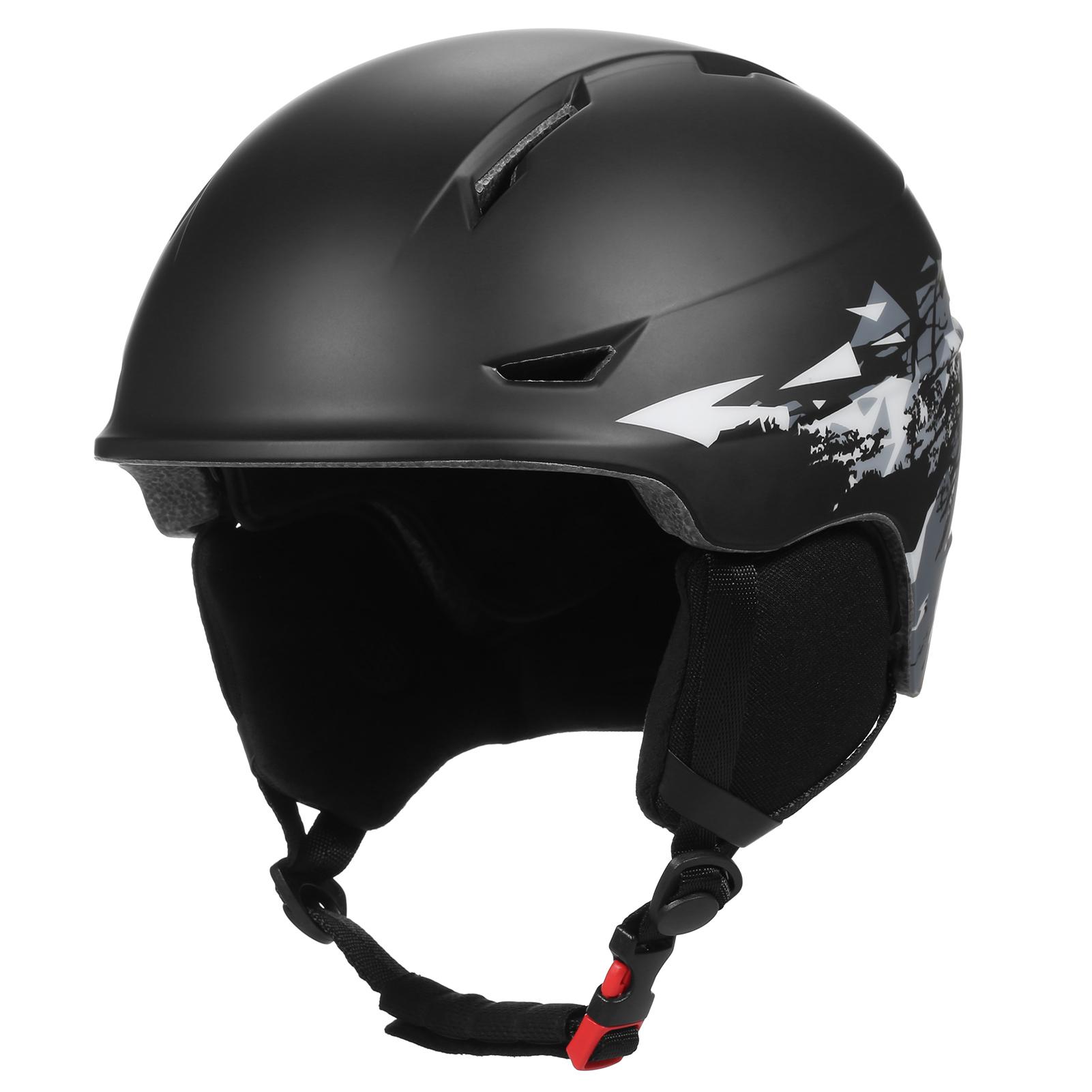Snowboard Helmet PC Detachable Plush Lining Breathable Snow Sports Helmet for Skiing