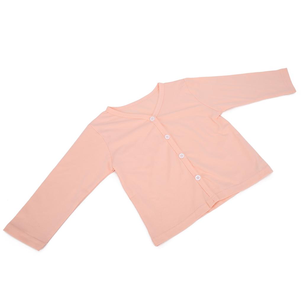 Long Sleeve Cardigan Summer ButtonDown Soft Cotton Cardigan for Little Baby Girls