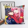 Anime Darling In The Franxx Pillow Case Square Pillow Bedroom Sofa Leisure Comfort Cushion Car Living Room Home Decoration