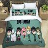 Anime Spy × Family Bedding Set Boys Girls Twin Queen Size Duvet Cover Pillowcase Bed Kids Adult Fashion Home Textileextile
