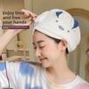 Cartoon Rabbit Ear Dry Hair Cap, Thickened Triangular Towel Shower Cap, Coral Fleece Absorbent Dry Hair Towel