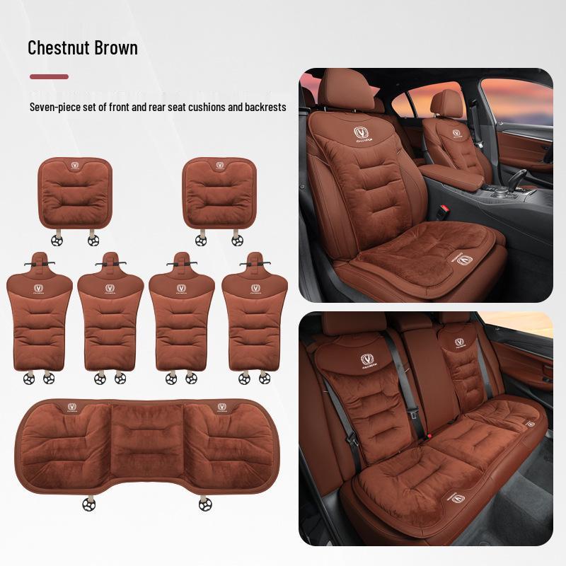 Compatible with Changan Cs55/cs75plus/t/k Winter Flannel Thickened Seat Cushion