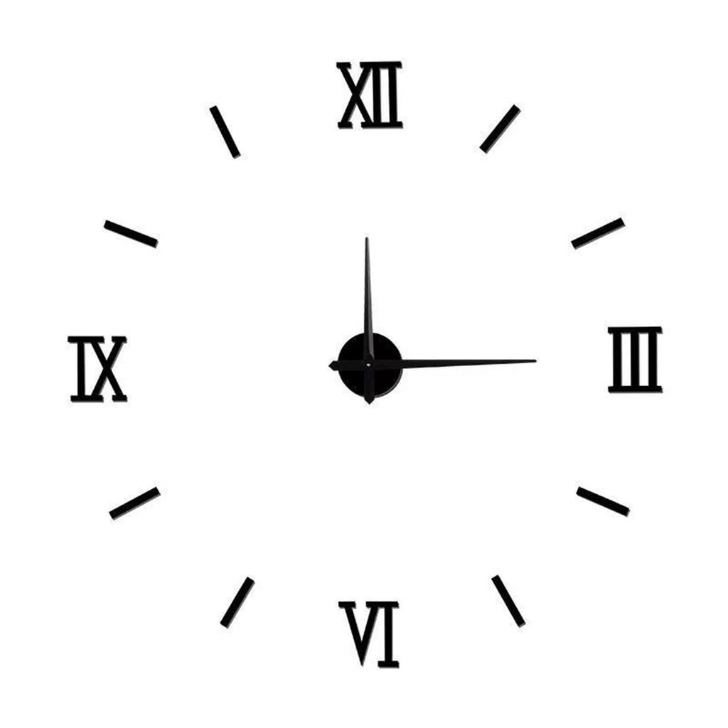 Transgraniczny minimalistyczny salon artystyczny zegar DIY wyciszenie zegara ściennego 3D stereo bez dziurkowania