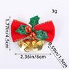 Linen Bow Pendant Mini Bell Christmas Tree Ornament