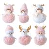 Christmas Pendant Ballet Girl Doll Ornament Hanging Decor with Lanyard Christmas