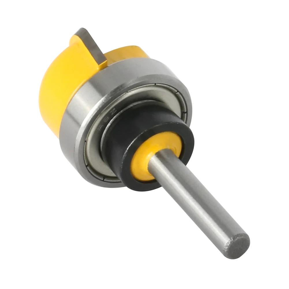 6/6.35/8 Shank Bowl & Tray Router Bit 1-1/8" Diameter Concave Round Nose Milling Cutter Woodworking Corner Rounding Router Bit