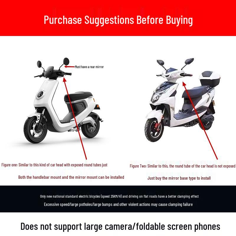 Electric Vehicle & Motorcycle Anti-Shake Phone Holder – Mountain Riding Navigation Mount