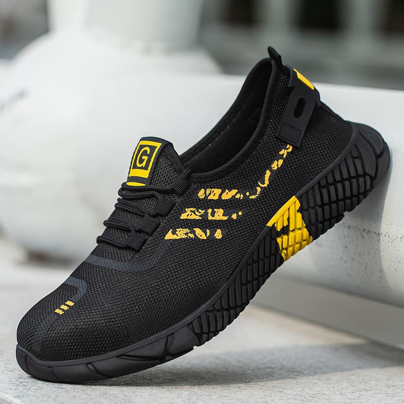 

Мужская рабочая обувь, противоударные и противопрокольные, легкая, с мягкой подошвой, защитная обувь для строительных площадок 46