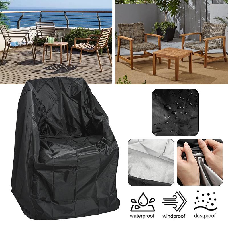 Stacked Chair Cover Storage Bag 210D Oxford cloth Dustproof Waterproof Chair Sofa Protector Cover Outdoor Garden Furniture Cover