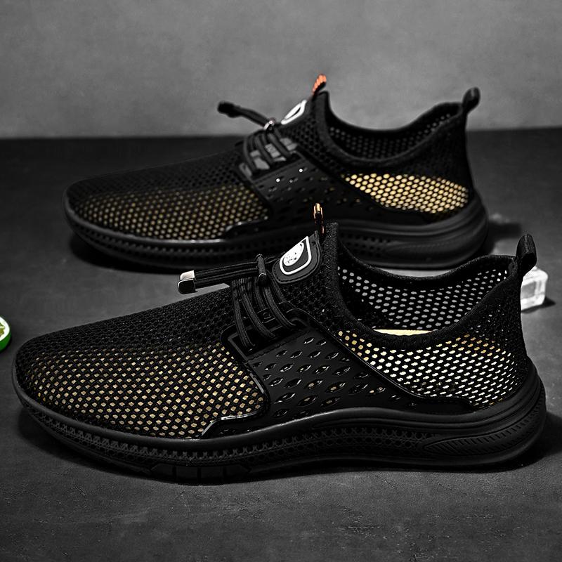 Summer Hollow Out Mens Loafers High Quality Breathable Sneakers for Men Shoes Outdoor Casual Walking shoes Comfy Moccasin Flat