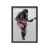 Guitar Master Poster Guitar Master Poster, 30X40 Cm, Dark Brown Wooden Frame, 230 Gsm Matte Paper