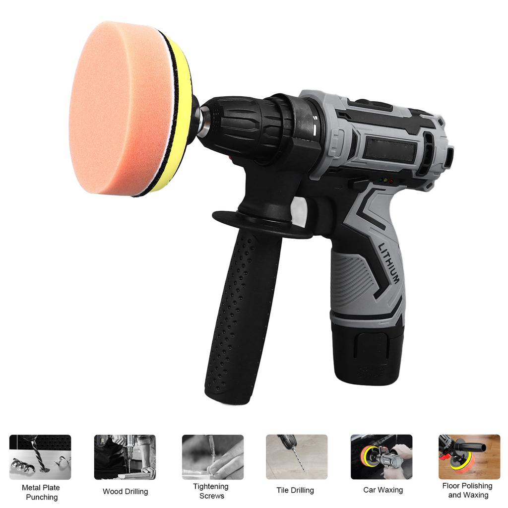 Car Polisher Cordless Electric Rechargeable Polishing Tool Set Kit for Waxing Maintenance Cordless Polisher Car Polisher Tool