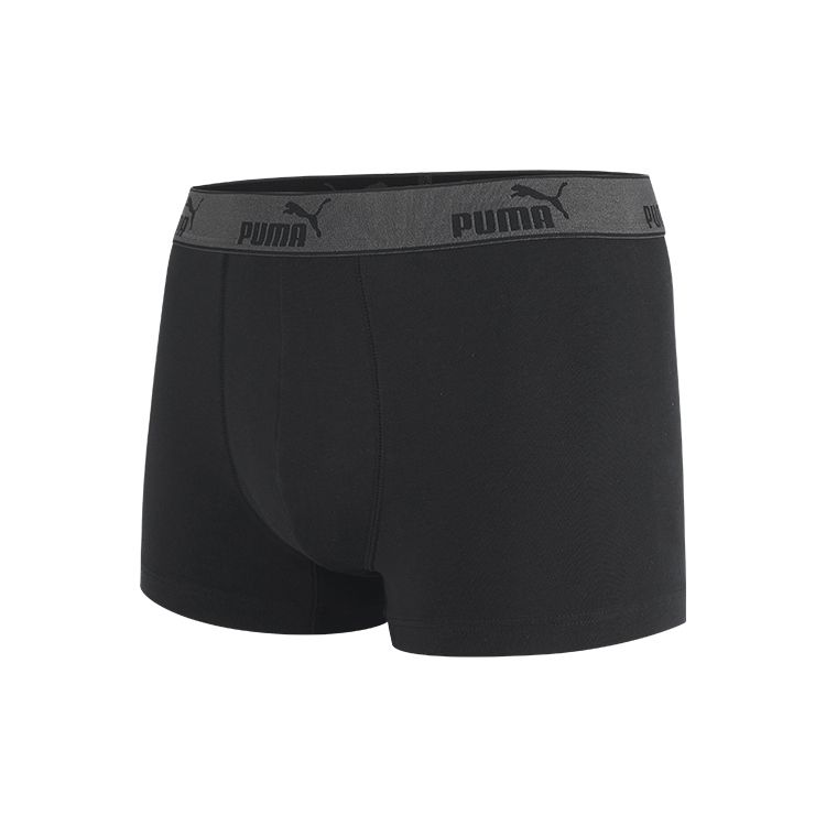 Puma Solid Color Letter Logo Sports Casual Boxer Briefs Men underwear Black 591520002-666