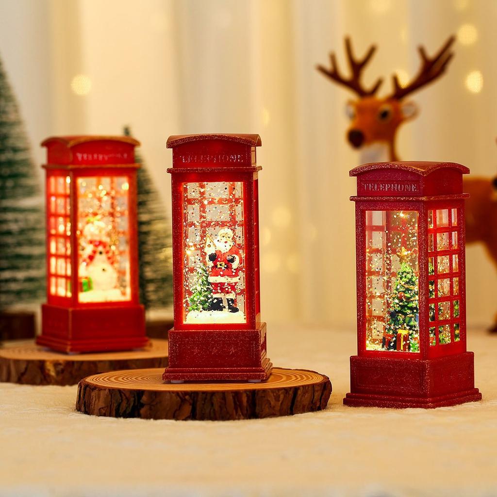 Christmas luminous candle light creative small wind light night light ornament Christmas children's gift window decoration