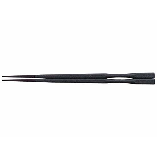 Fukui Craft Chopsticks, Made in Japan, 22.5cm [Dishwasher, Dryer, and Microwave Safe], Pestle-Shaped Takushima Chopsticks with Black Dry Lacquer Finis