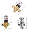 Messing Thermostatmischventil Konstante Wassertemperatur Duscharmaturventil Thermostat Badezimmer Küchenarmaturventil