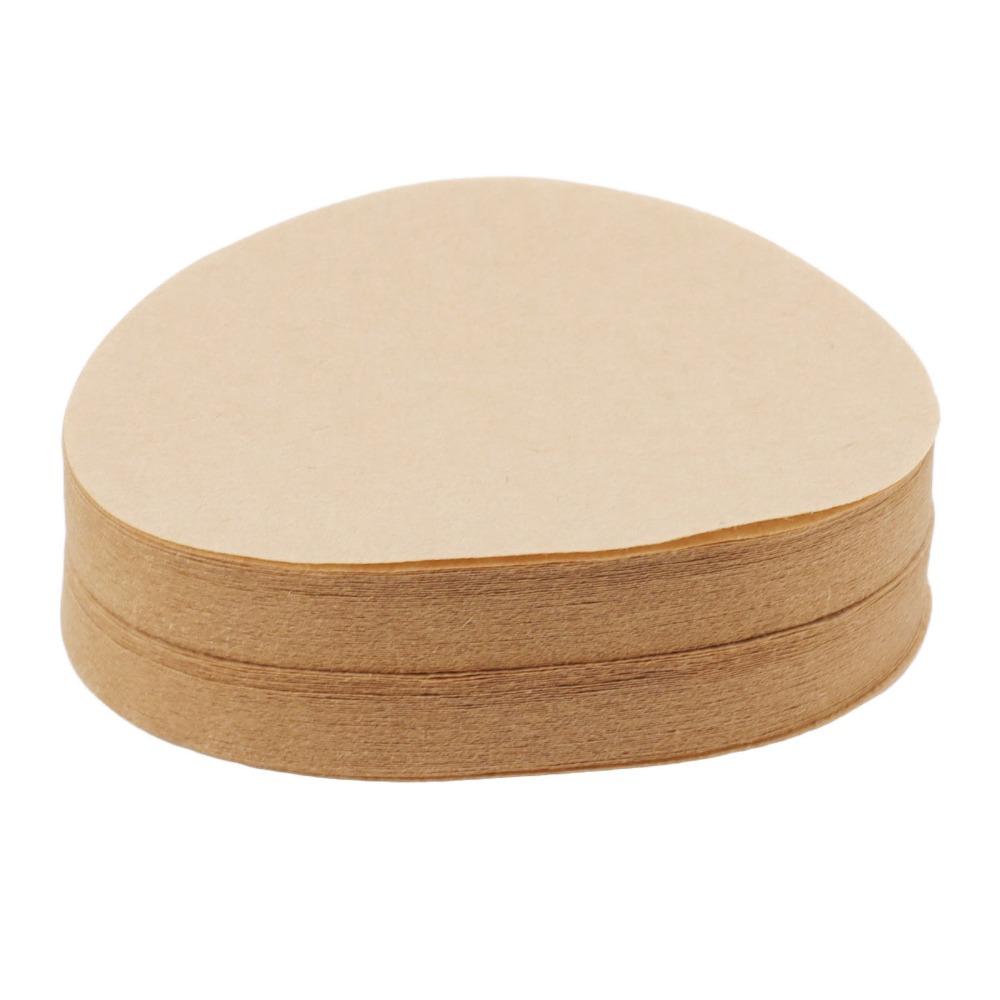 100pcs set 64mm Size Round Coffee Filter 100 Pcs Pack Round Shape Unbleached Coffee Filter Unbleached Nature Material