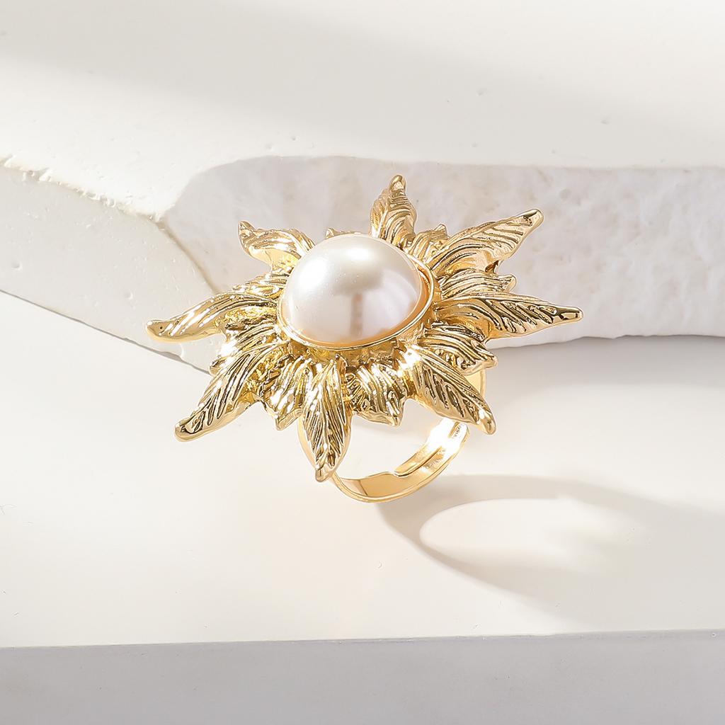 New Palace style French tassel fireworks pearl flower coat suit women vintage ring