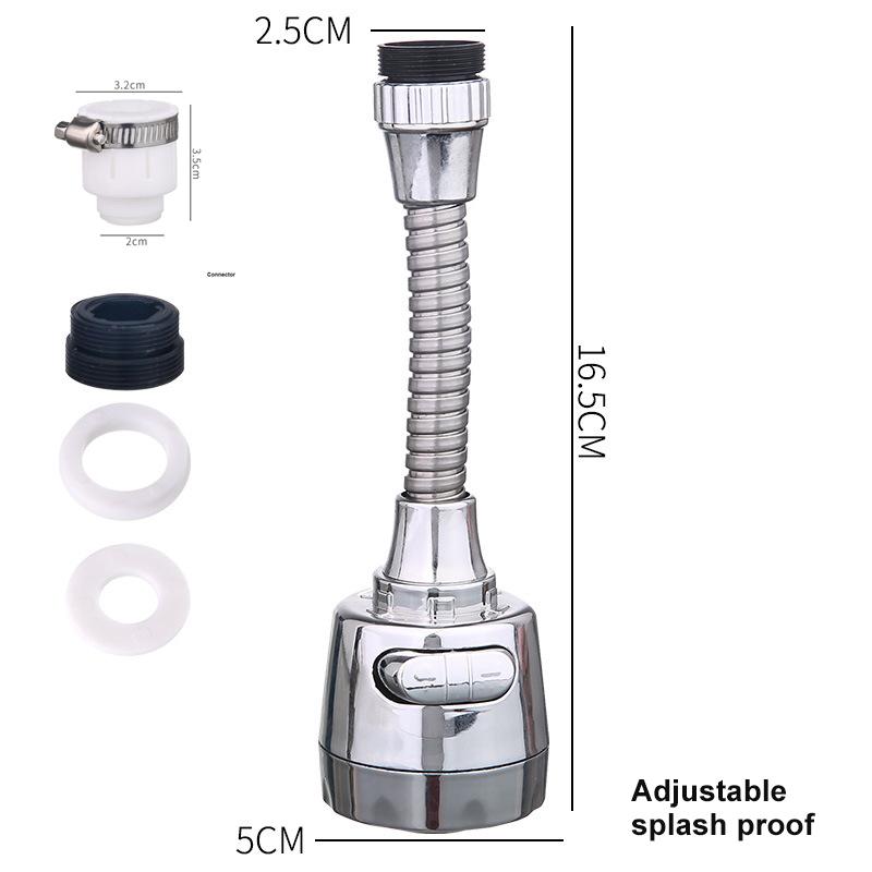 Water Tap Bubbler Extender 360 Rotate Kitchen Faucet Nozzle Aerator Water Saving Filter Spout Connector Bathroom Shower Head